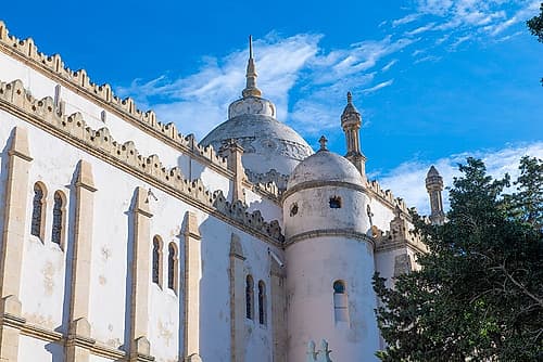 Tunisia, Africa. An ancient mosque in Tunisia. Art Print